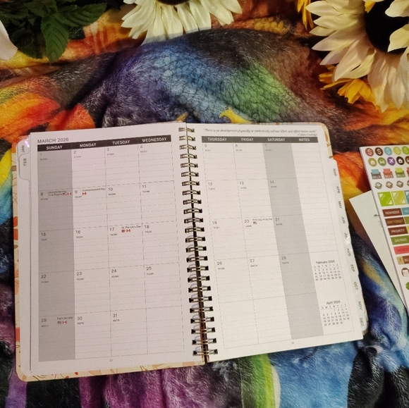 2026 Planner With Stickers And Tabs - Picture 10 of 14